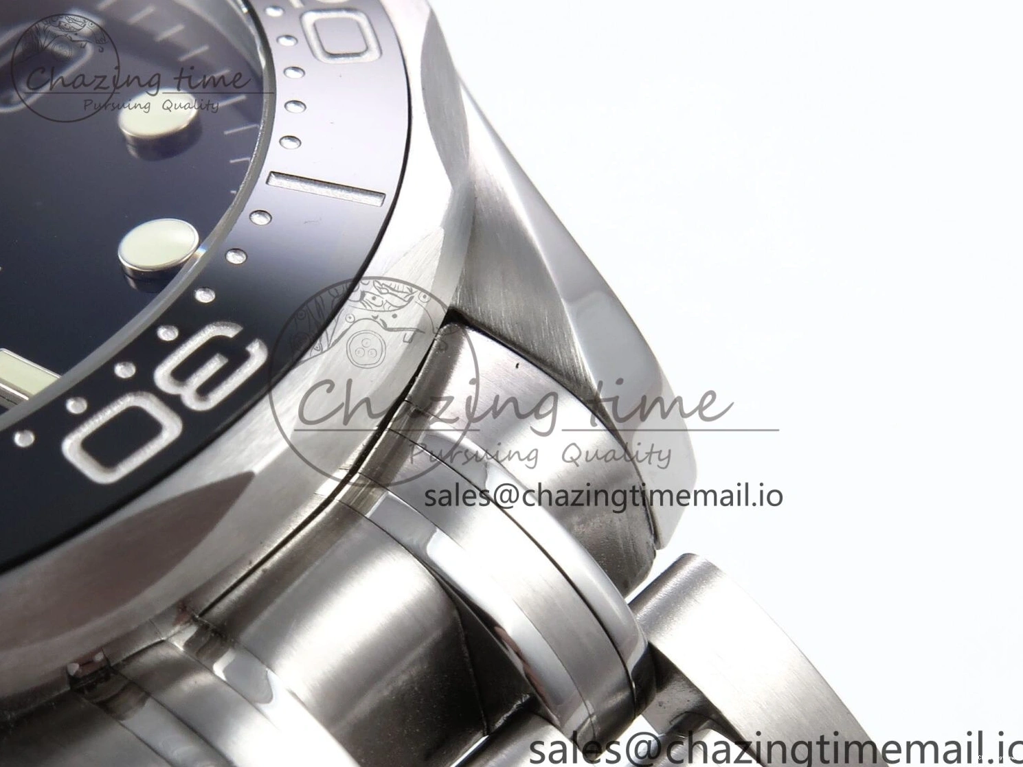 0315 Seamaster Diver 300M OMF 1:1 Best Edition Black Ceramic Black Dial on SS Bracelet A Seasonal 7708